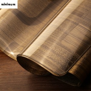 3D estilo europeo oro de lujo manteles vidrio suave impermeable resistente al calor opaco café esteras PVC mantel ali-25875347